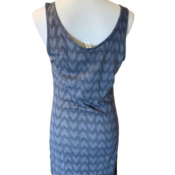 Threads 4 Thought Maxi Dress Sleeveless Gray Arrow Pattern Size Medium - Picture 6 of 12